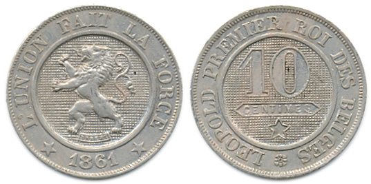 Монета Бельгии